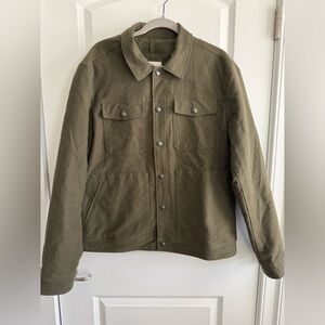 Mango Man Khaki Men's Military Jacket XL